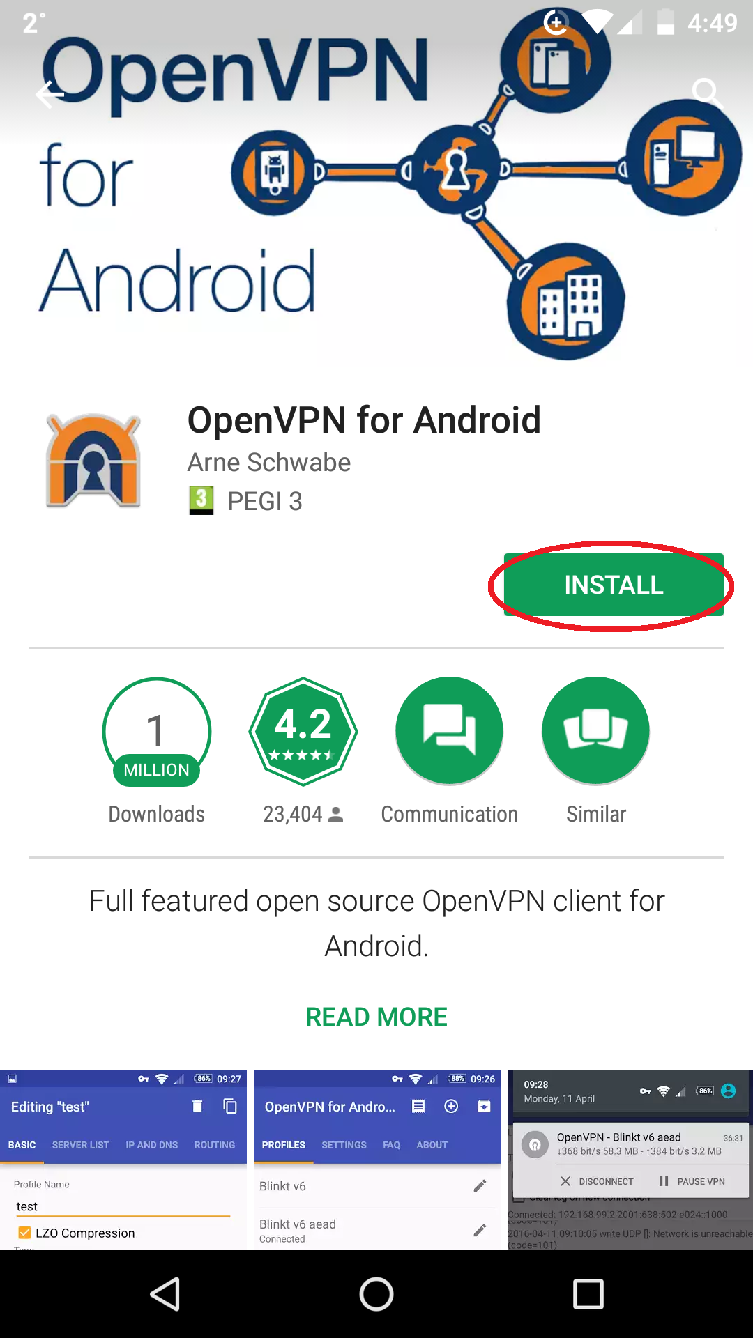 mullvad vpn android