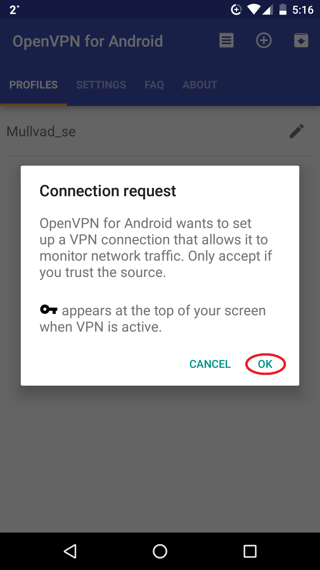 mullvad android app