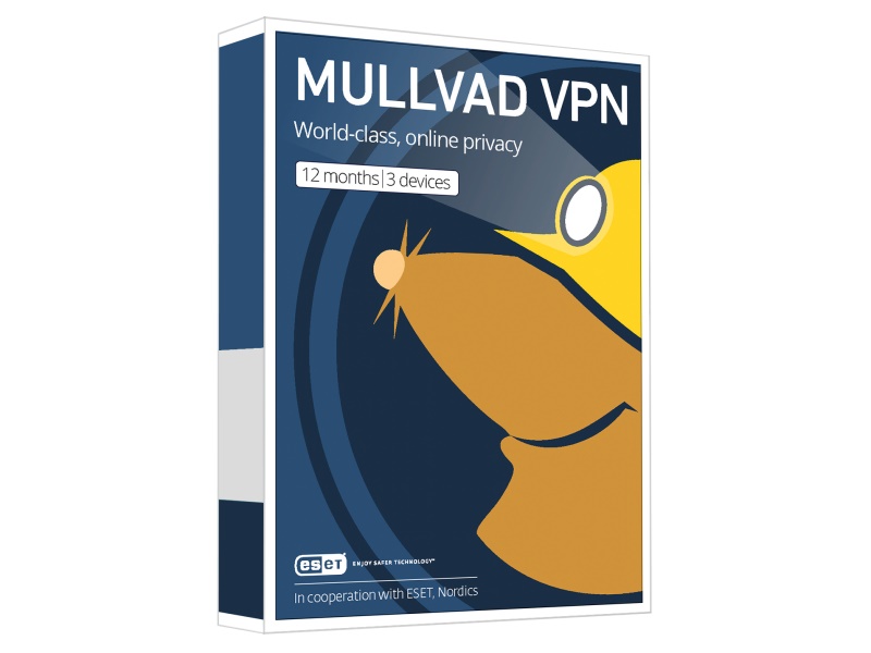 Mullvad VPN in ESET packaging