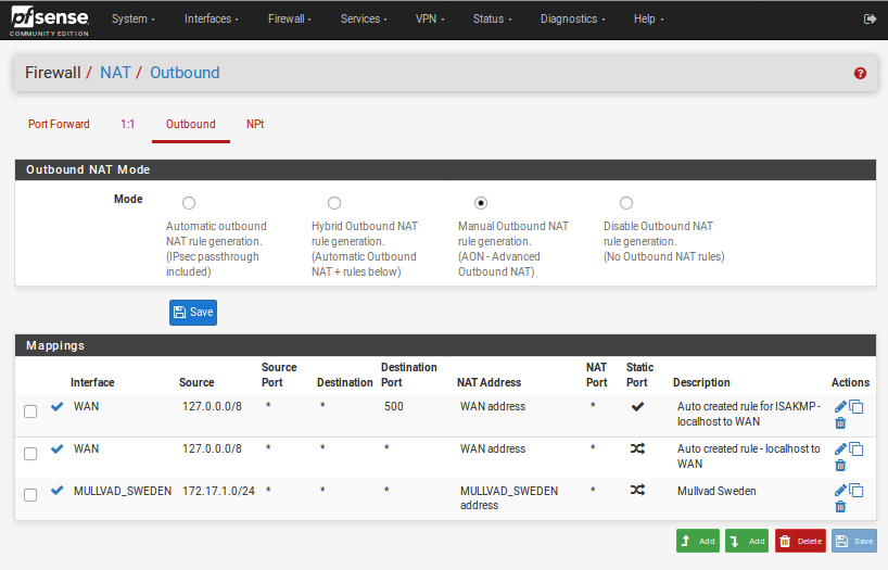 mullvad wireguard pfsense