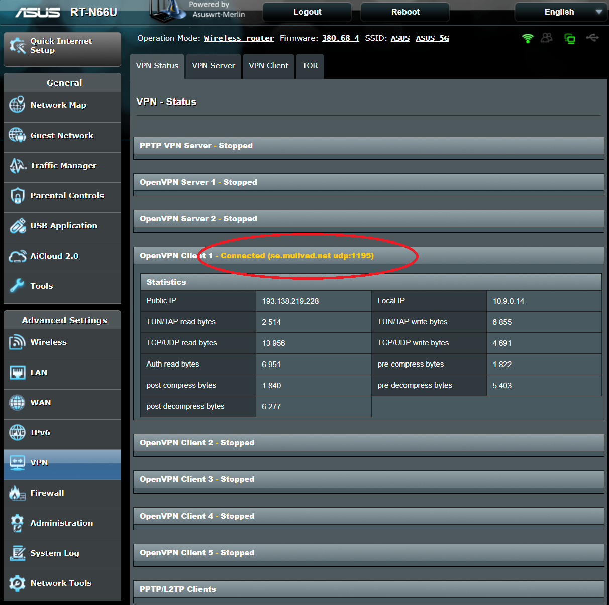 Asus Merlin And Mullvad Vpn Guides Mullvad Vpn