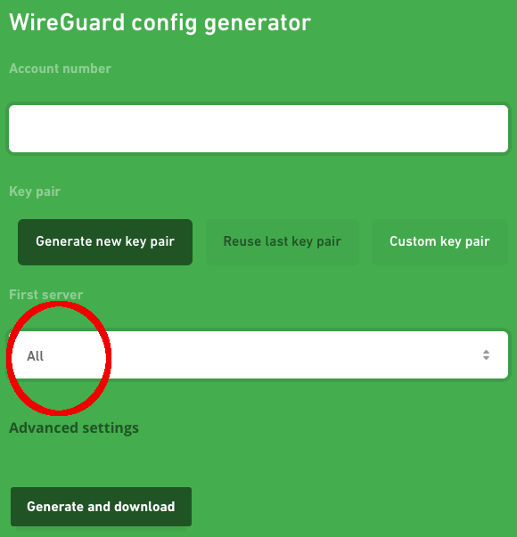 mullvad wireguard servers