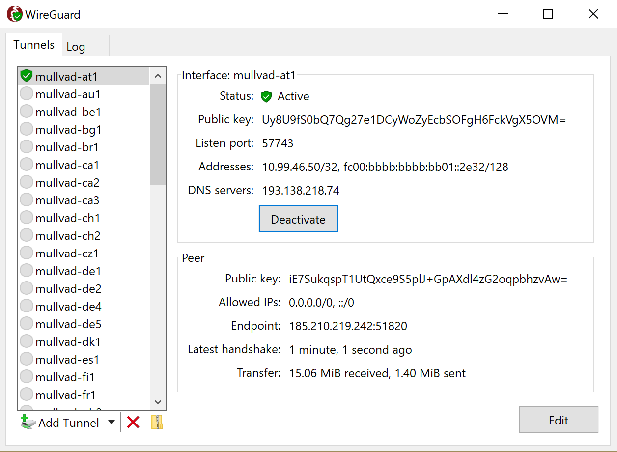 mullvad wireguard setup