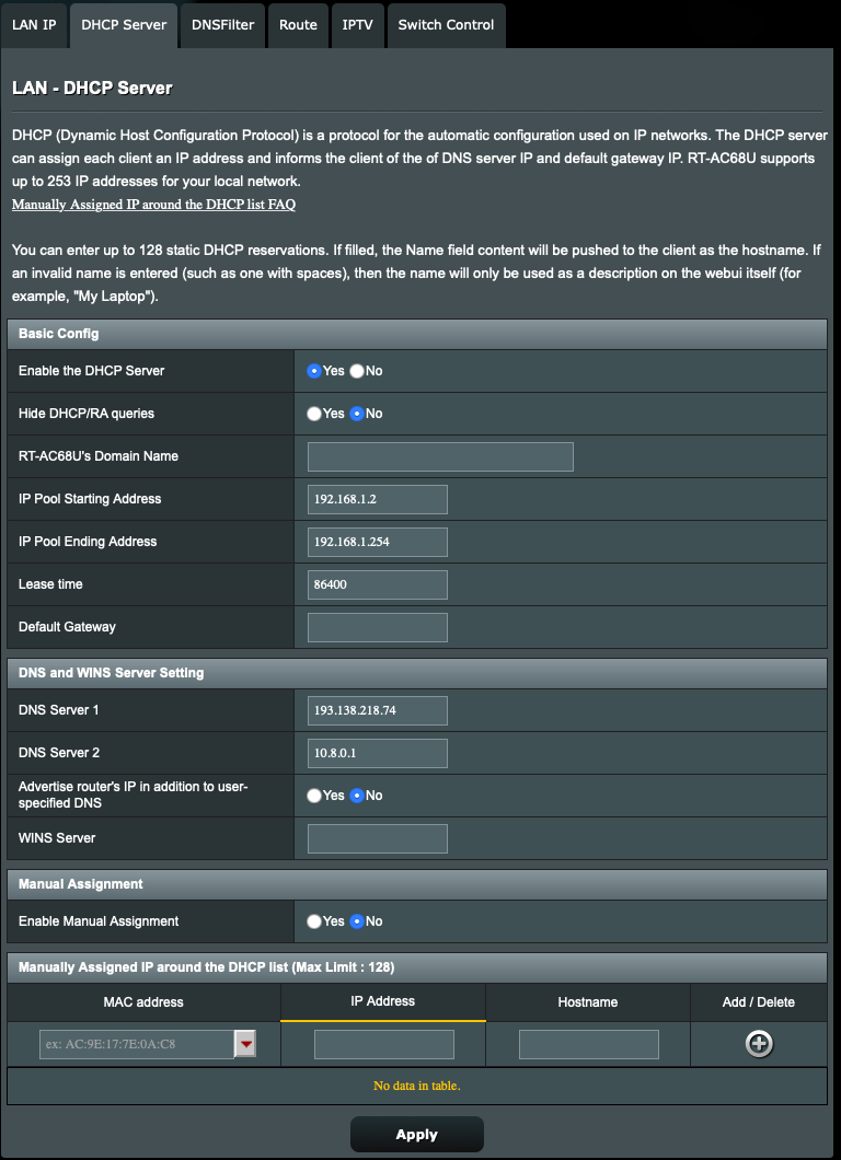 mullvad custom dns