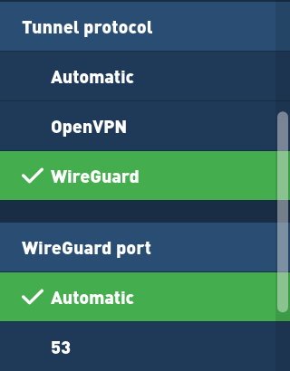 mullvad wireguard servers