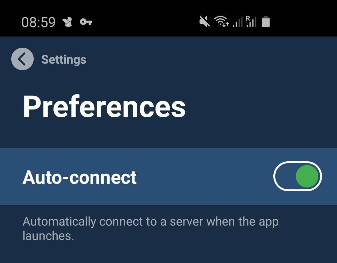 Auto-connect feature in new Android release (2020.4-beta1)