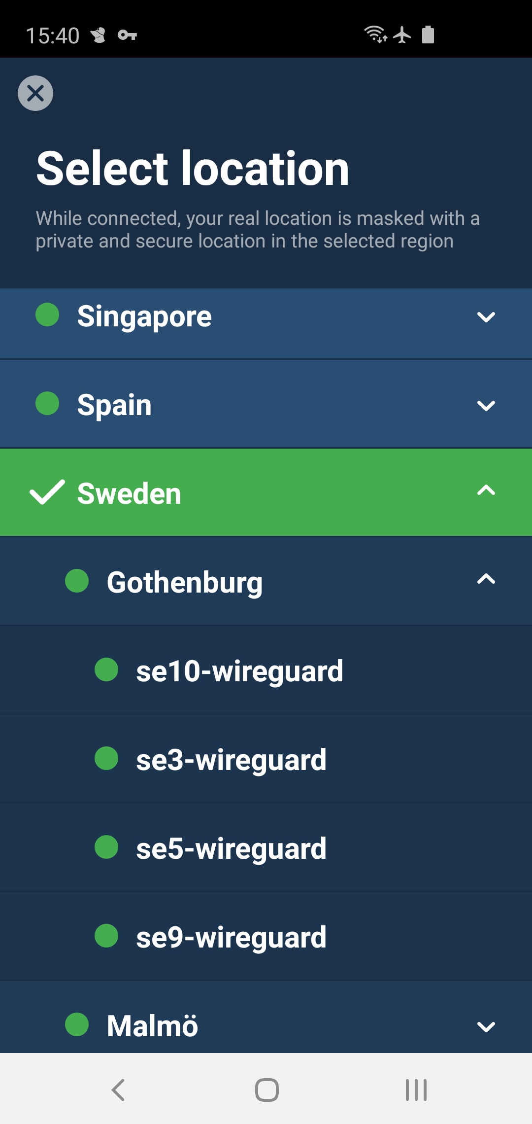 mullvad vpn for android