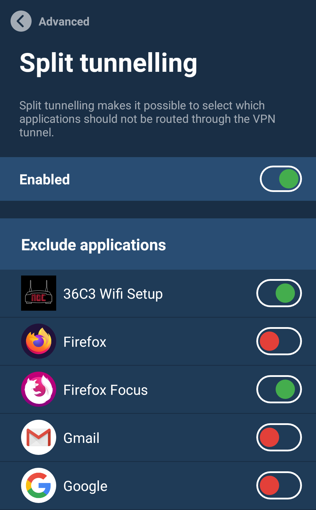 free vpn with split tunneling