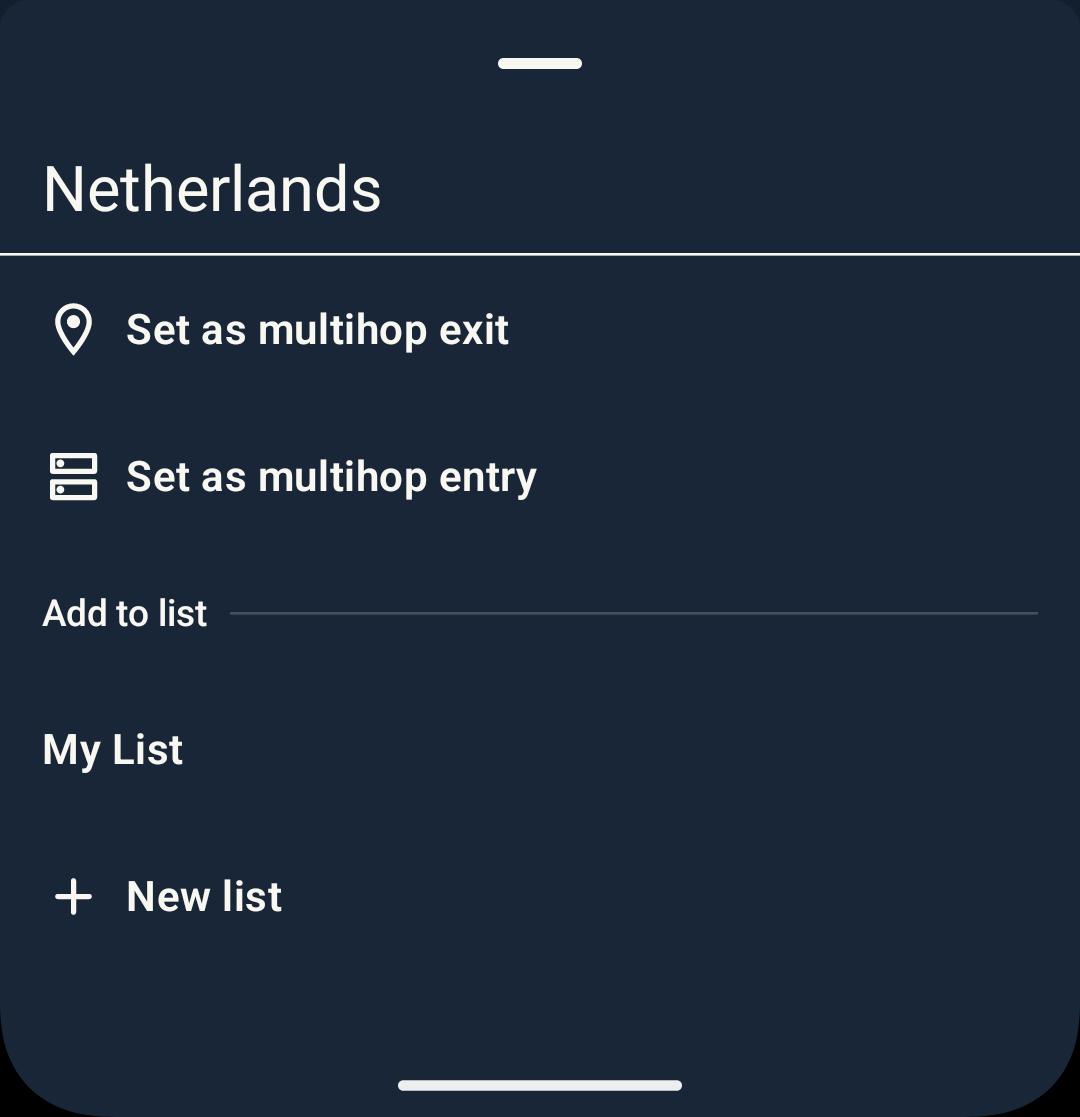 Screenshot showing location context menu